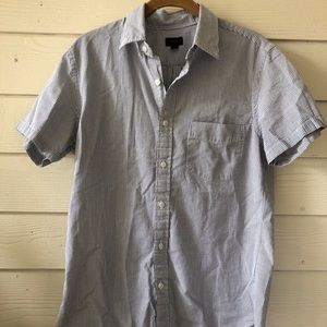 J. Crew casual short sleeve seersucker shirt